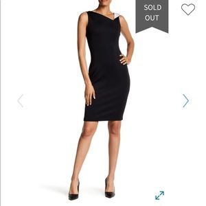 Calvin Klein Black Kneelength Dress